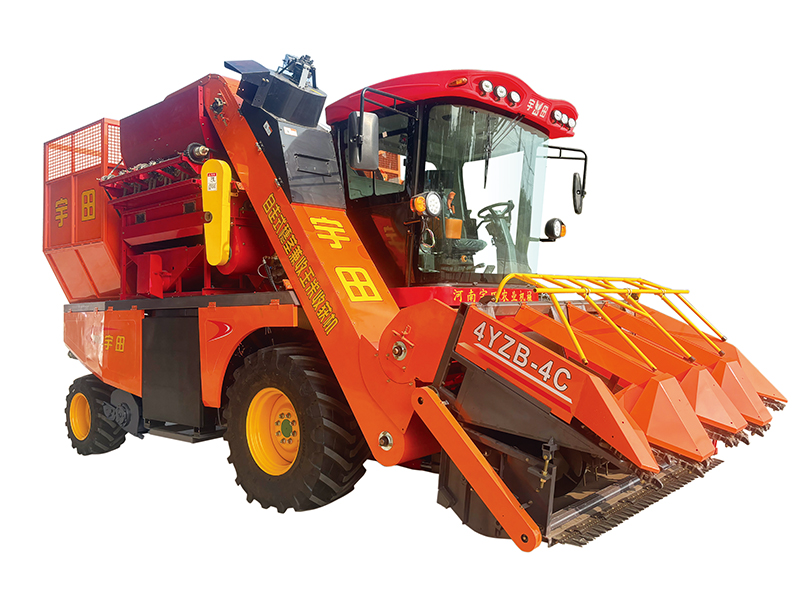 4YZB-4C自走式(shi)穗(sui)莖兼收玉米收穫機